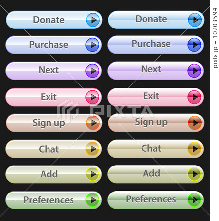 Web design buttons collection 10203594