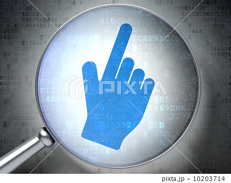 Web design concept: Mouse Cursor with optical...のイラスト素材 [10203714] - PIXTA