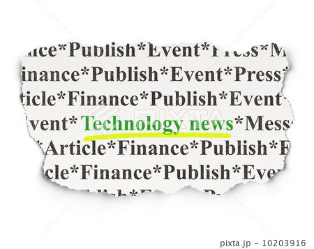 News concept: Technology News on Paper background 10203916