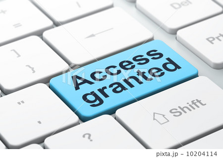 Privacy concept: Access Granted on computer keyboard background 10204114