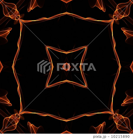 art vintage fiery geometric ornamental pattern on black backgrou 10215890