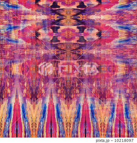 art colorful ornamental vintage seamless pattern in blue, orange 10218097