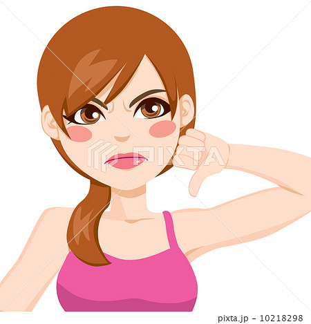 Woman Thumbs Down 10218298