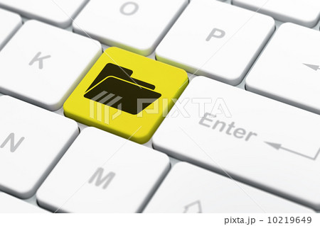 Business concept: Folder on computer keyboard background Business concept: Folder on computer keyboard background 10219649