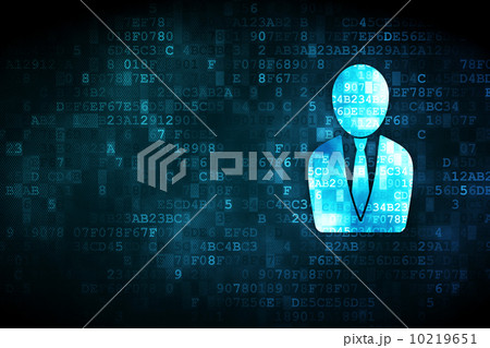 Advertising concept: Business Man on digital background Advertising concept: Business Man on digital background 10219651