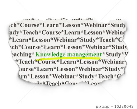 Education concept: Knowledge Management on Paper background Education concept: Knowledge Management on Paper background 10220045