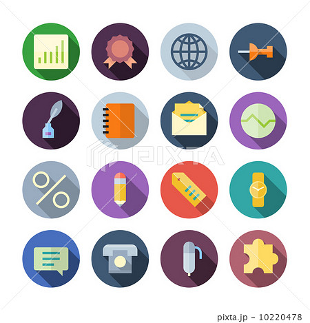 Flat Design Icons For Business 10220478