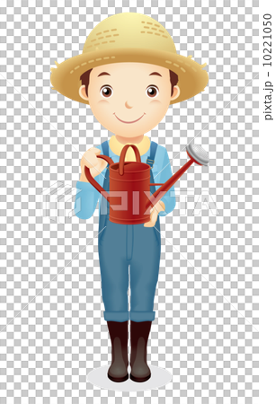 草帽的男性例證 草帽的男性例證 10221050