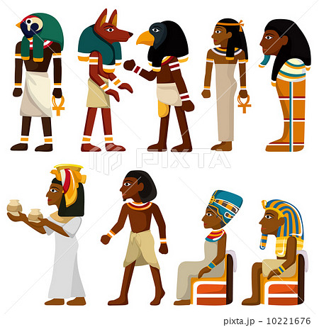 Cartoon Pharaoh Iconのイラスト素材