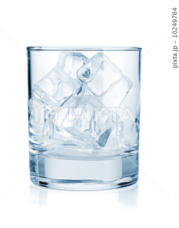 Glass with ice cubes Glass with ice cubes 10249764