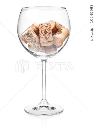 Corks in wine glass 10249995