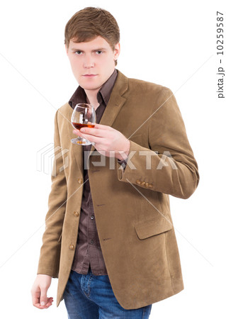 Handsome man wearing terracotta jacket Handsome man wearing terracotta jacket 10259587