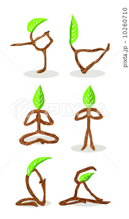 Tree cartoon of  Yoga Position 3 10260710