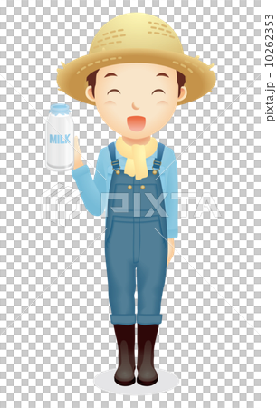 Male illustration of a straw hat Male illustration of a straw hat 10262353