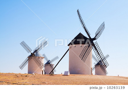 Group of retro windmills 10263139