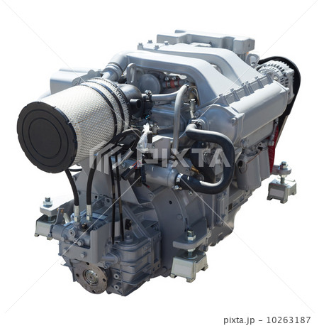 New engine. Isolated on white 10263187