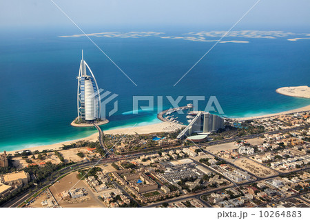 Dubai, UAE. Burj Al Arab from above Dubai, UAE. Burj Al Arab from above 10264883