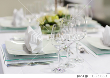 Table set for wedding or event party. 10265003