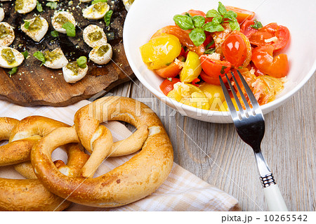 Different antipasti salad and appetizer Different antipasti salad and appetizer 10265542
