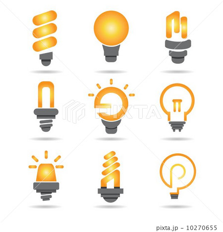 light bulb icons  10270655