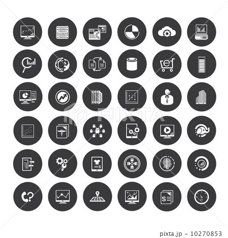 data analytics and data technology buttons 10270853