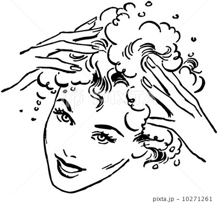 Woman Washing Hair Woman Washing Hair 10271261