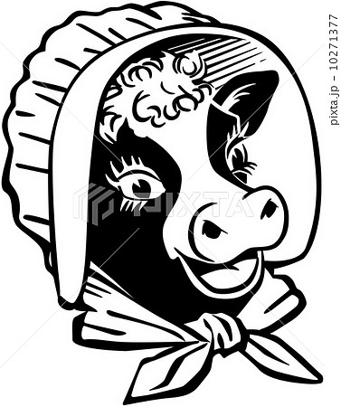 Cow With Prairie Bonnet 10271377