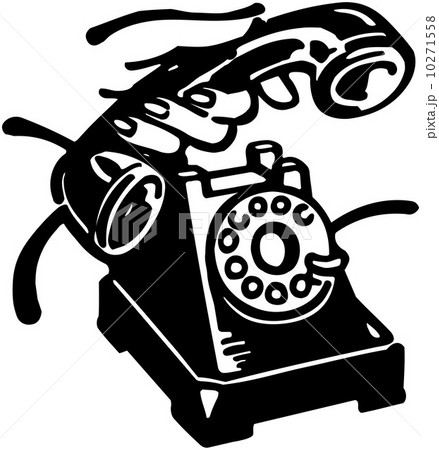 Pick Up The Phoneのイラスト素材