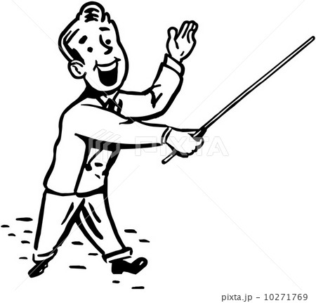 Man With Pointer Stick 10271769