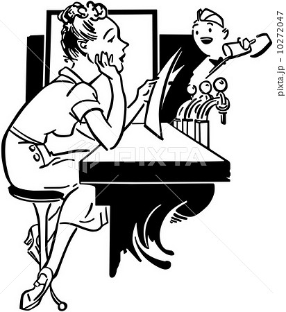 Lady In Soda Shop 10272047