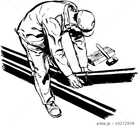 Worker Fitting Pipes 10272056