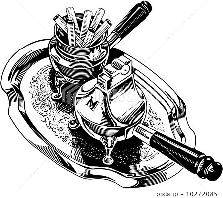Cigarettes And Silver Lighter 10272085
