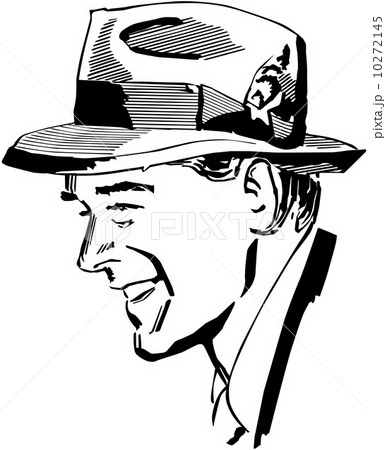 Man Wearing Fedora 10272145