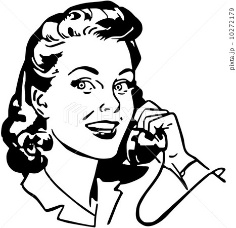 Lady On The Phone 10272179