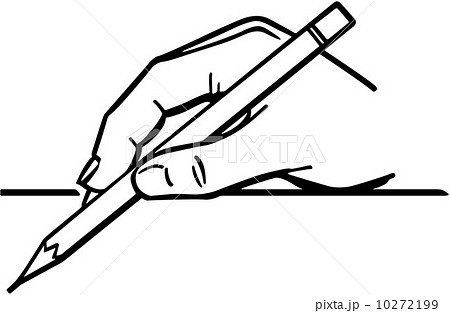 Hand Holding Pencil 2 10272199