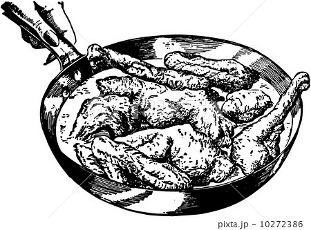 Pan Of Fried Chicken 10272386