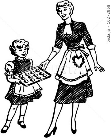 Mother And Daughter Baking 10272968