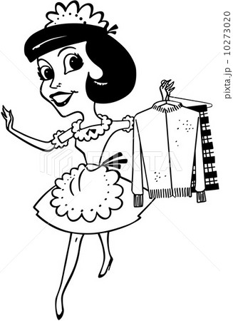 Maid With Clean Clothes 10273020