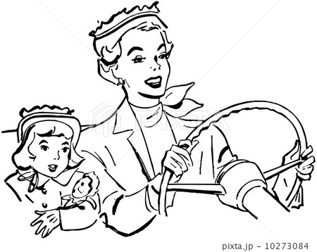 Mother Driving With Daughter 10273084