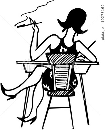 Gal Working At Desk 10273169