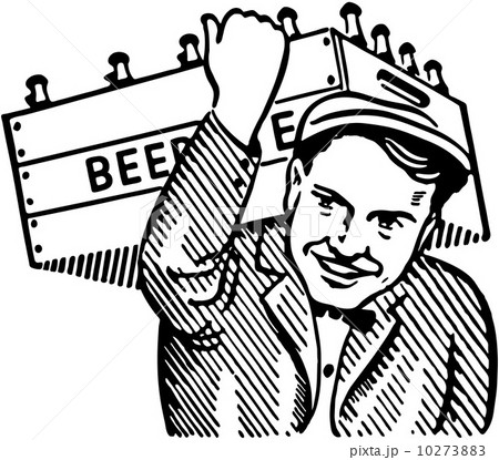 Man With Keg Of Beer 10273883