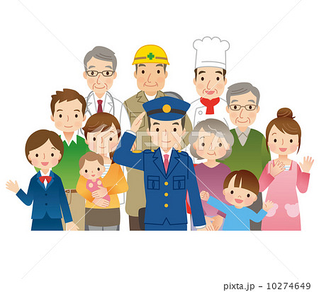 警察官と地域の人々 警察官と地域の人々 10274649