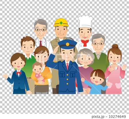 警察官と地域の人々 警察官と地域の人々 10274649