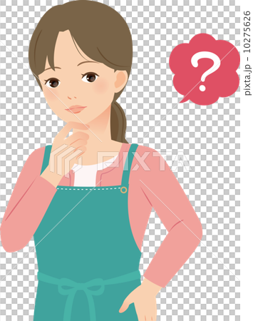 戴著脖子的圍裙的一名婦女 戴著脖子的圍裙的一名婦女 10275626
