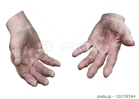 Dirty hands of a woman. Clipping path Dirty hands of a woman. Clipping path 10276594