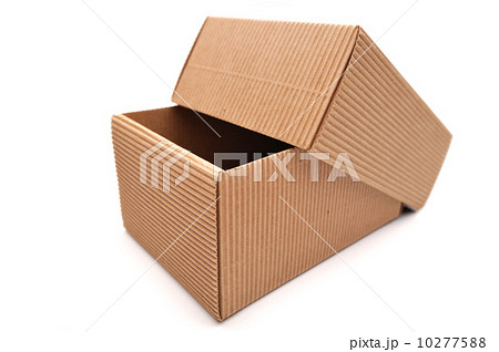 Empty cardboard box on a white background Empty cardboard box on a white background 10277588
