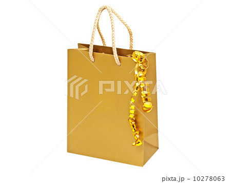 Gift bag and decorative tape.Isolated. Gift bag and decorative tape.Isolated. 10278063