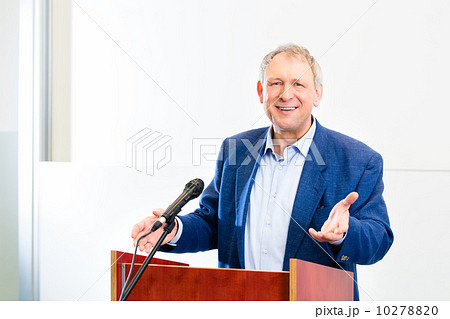 College professor giving lecture College professor giving lecture 10278820