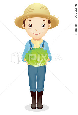 麦藁帽子の男性イラスト 10278876