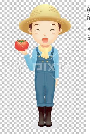 麦藁帽子の男性イラスト 10278883